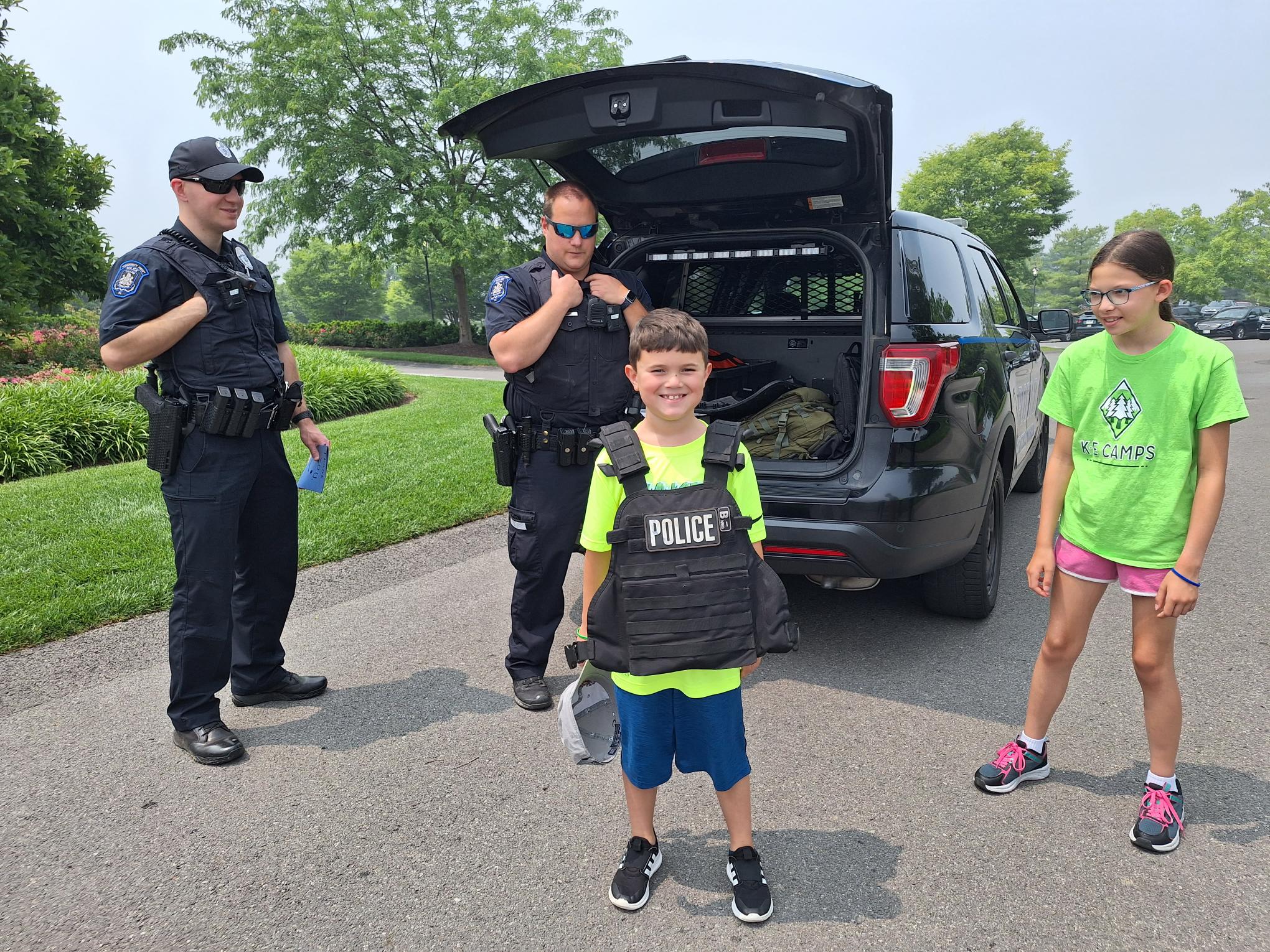 Collier Police with boy