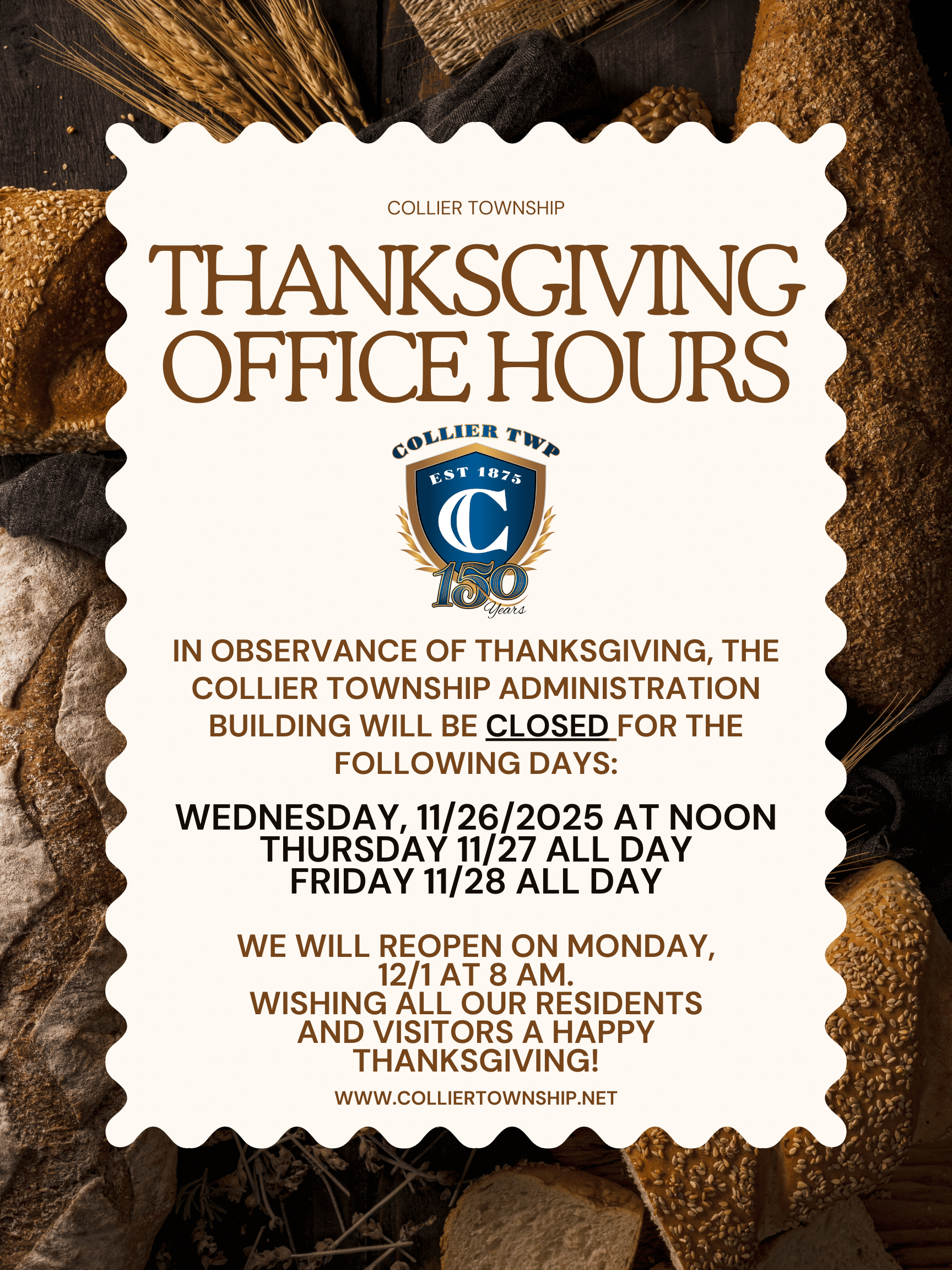Thanksgiving Office Hours