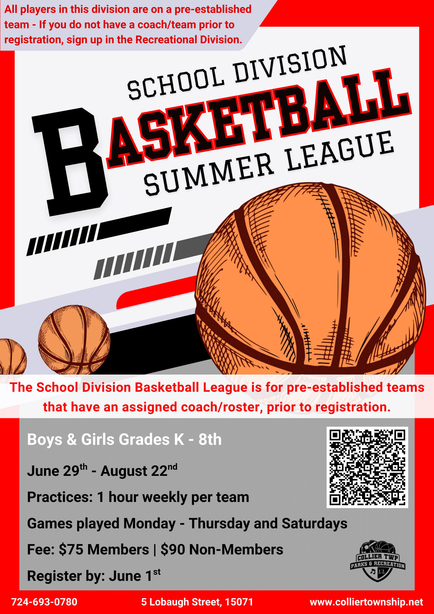 Schooll Division Basketball League Summer 2026